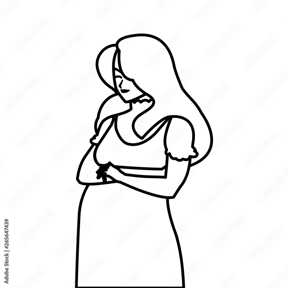 beautiful pregnancy woman character beautiful pregnancy woman character