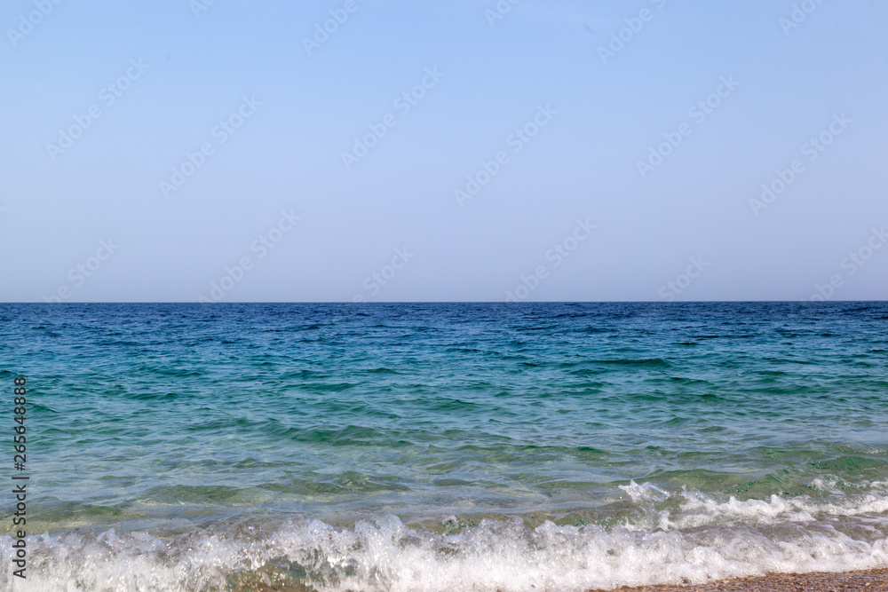 Blue Mediterranean sea