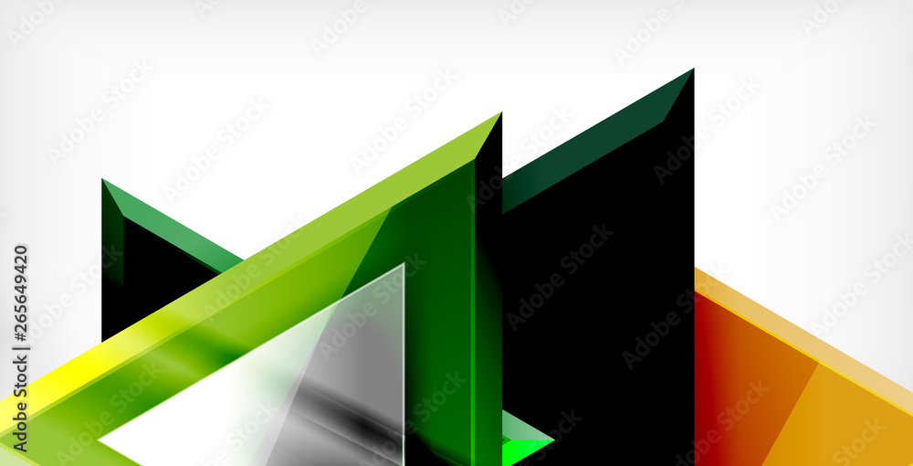 Dynamic triangle composition abstract background Dynamic triangle composition abstract background