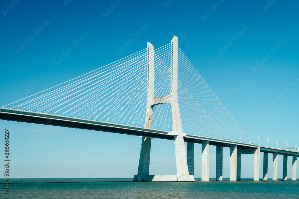 Architectural Details Of 25 de Abril Bridge (25th April Bridge) In Lisbon Portugal Architectural Details Of 25 de Abril Bridge (25th April Bridge) In Lisbon Portugal