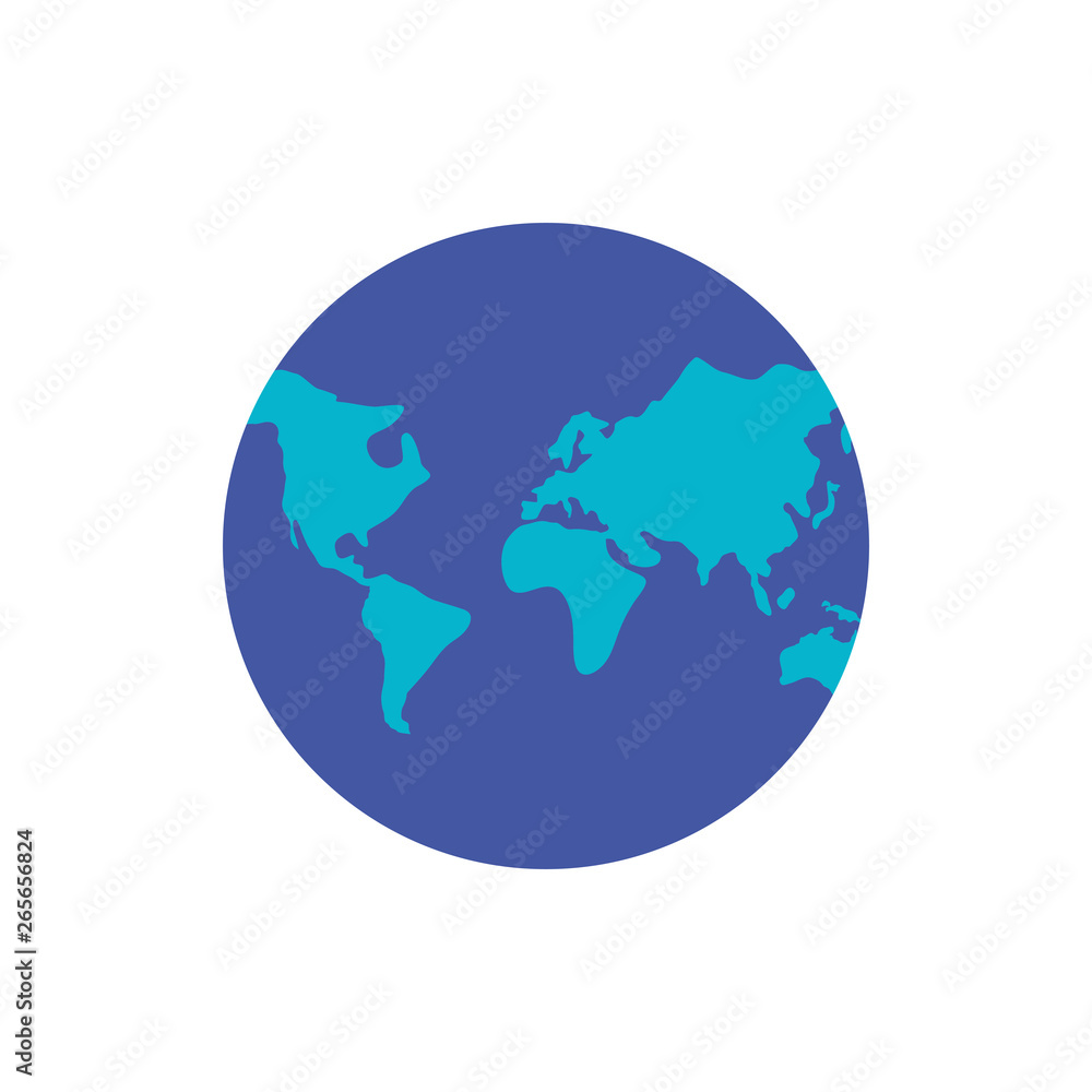 planet earth isolated icon planet earth isolated icon