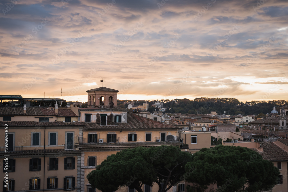 The city from the Vittorio Emanuele II monument in Rome