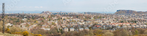Edinburgh Panorama from Blackford Hill Scotland