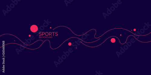 Abstract background with wavy lines. Modern vector illustration for sports