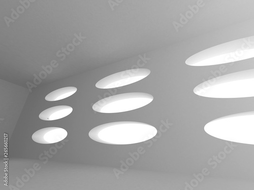 Abstract Modern White Architecture Background