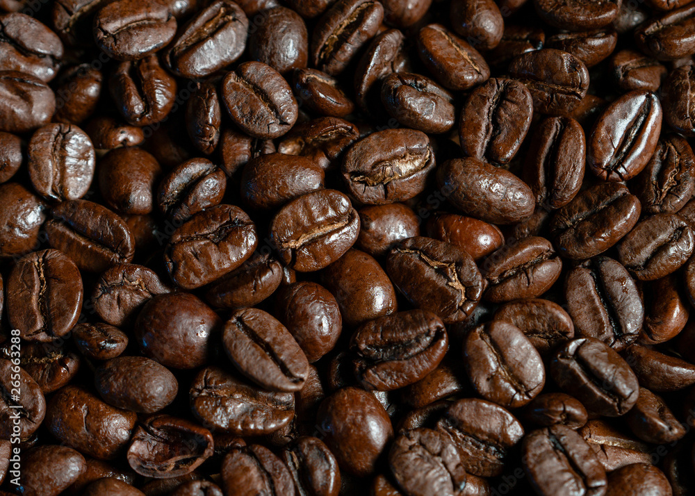 Closeup of coffee beans Closeup of coffee beans