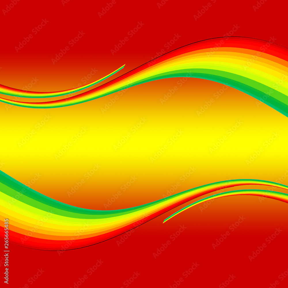 Abstract colorful wave red and yellow gradient background Stock  Illustration | Adobe Stock