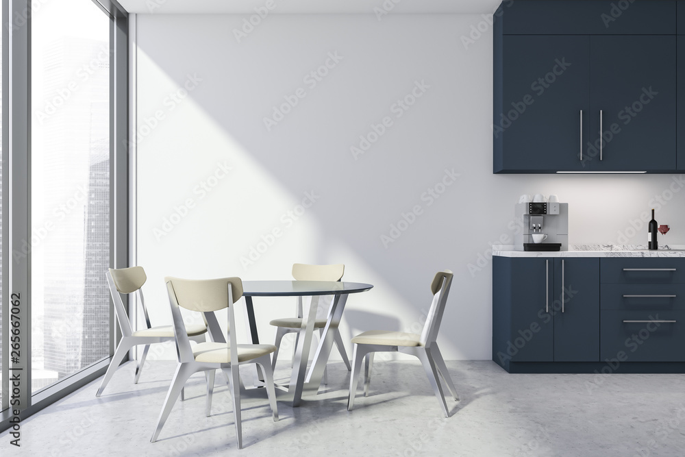 Fototapeta premium Stylish kitchen with round table