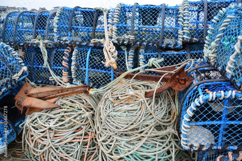 Empilement de casier de pêche