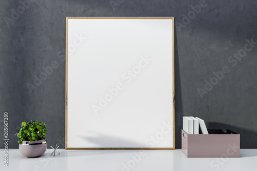 Mock up picture frame on table © ImageFlow