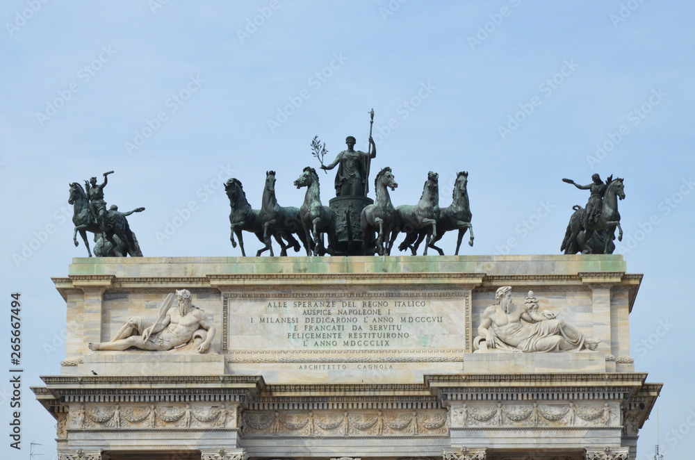 Obraz premium Arch of Peace in Milan