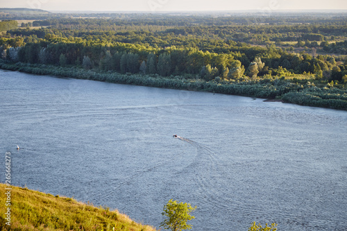 Summer landscape of the Republic of Bashkiria near the city of Birsk overlooking the Belaya River photo