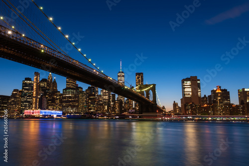 New York City view from Brooklyn at Twilight