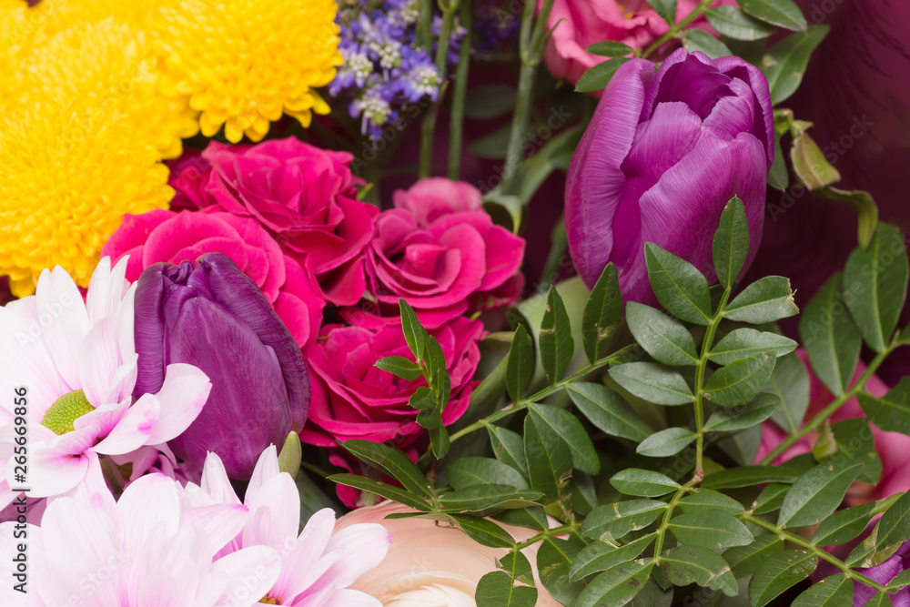 Bouquet of beautiful garden flowers Bouquet of beautiful garden flowers