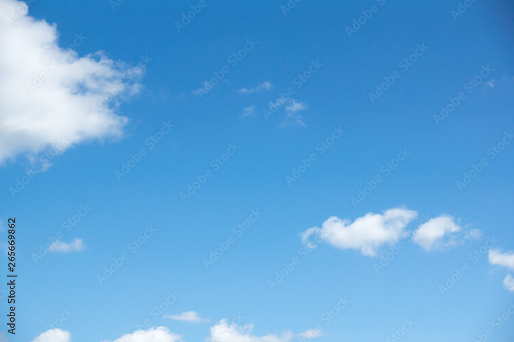 Blue sky and white cloud