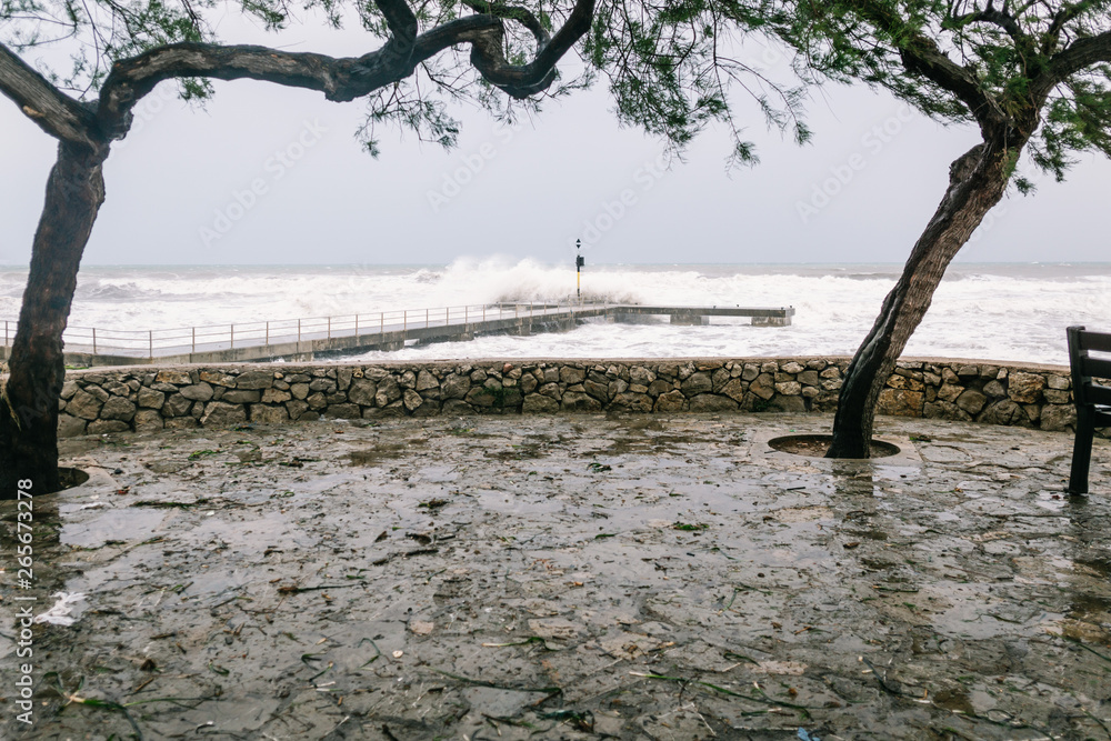 Fototapeta premium Sturm auf Mallorca