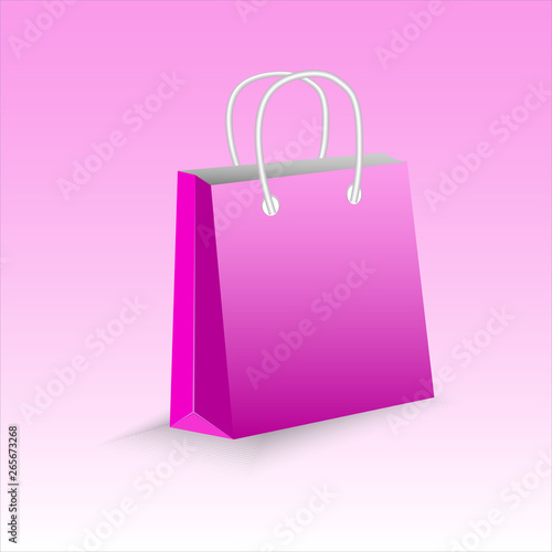 Vector illustration with lovely bag.