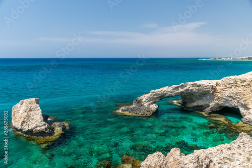 One of the most popular attractions is the Lovers' Bridge. Cyprus, Ayia Napa.