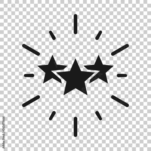 Excellence icon in transparent style. Star ribbon vector illustration on isolated background. Award medal business concept.