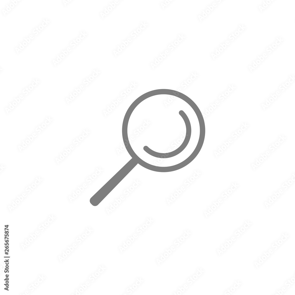 Vector magnifying glass icon with reflection Vector magnifying glass icon with reflection