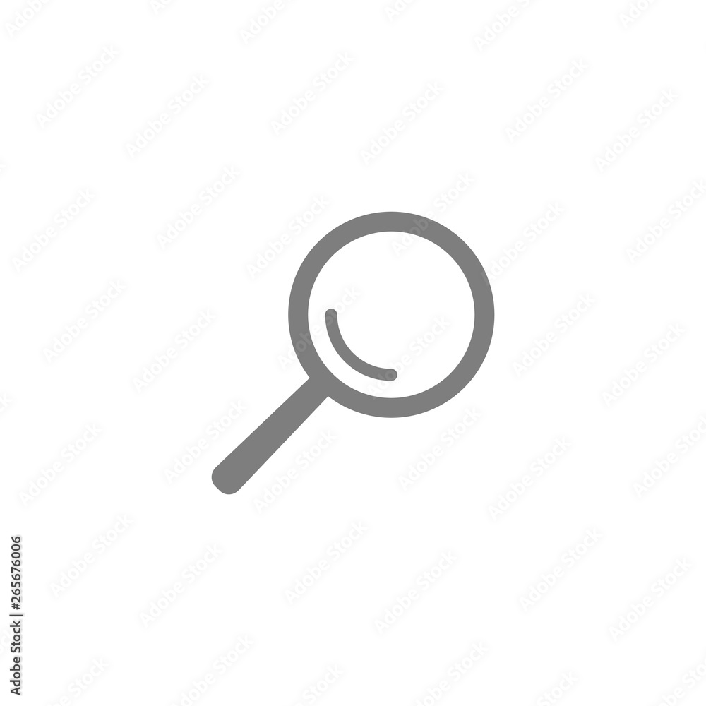 Vector magnifying glass icon with reflection Vector magnifying glass icon with reflection