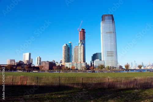 A view of the Jersey City, New Jersey, Skyline from Liberty State Park © Demetrios