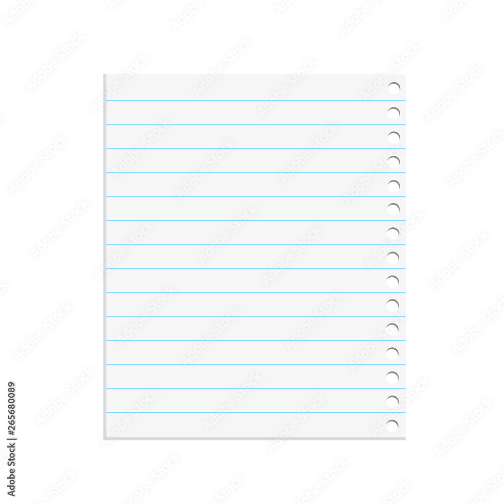 Blank sheet in the ruler Blank sheet in the ruler