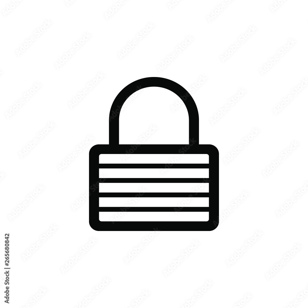 Lock vector border icon. This icon use for admin panels, website, interfaces, mobile apps Lock vector border icon. This icon use for admin panels, website, interfaces, mobile apps
