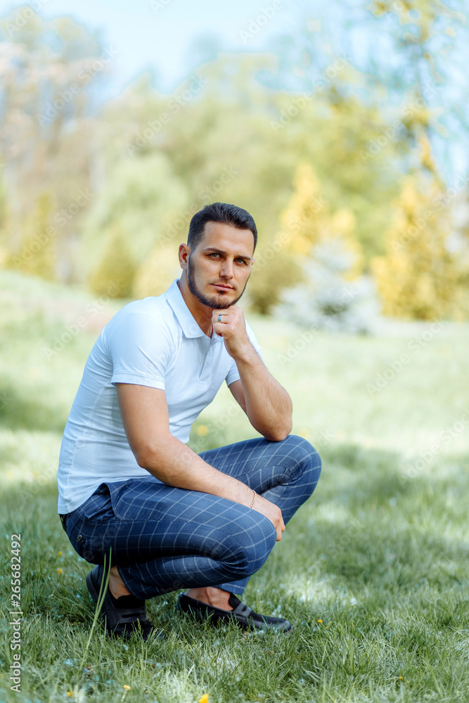 Portrait Of A Handsome Man Smiling At The Camera. Portrait Of A Handsome Man Smiling At The Camera.
