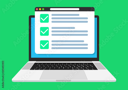 Vector illustration of customer support concept, customer survey