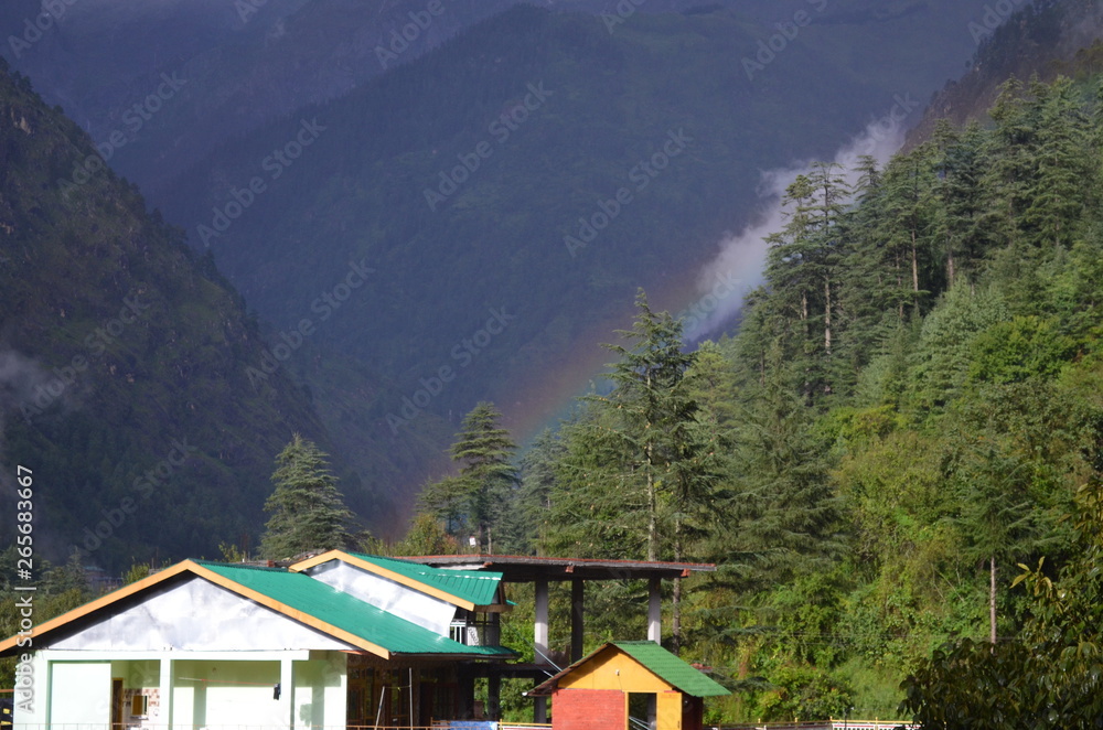 Rainbow in Mountains