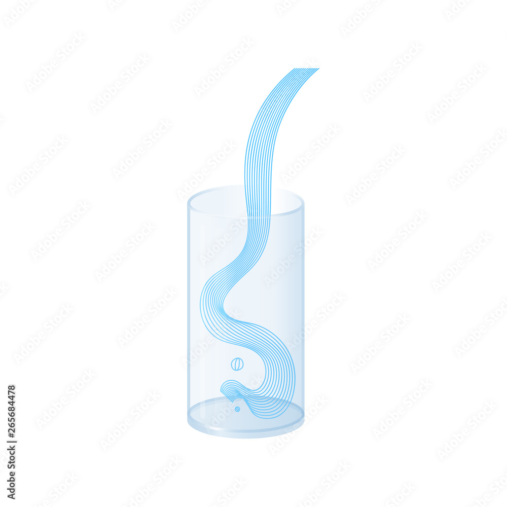 Vector water splash pour in glass set Vector water splash pour in glass set