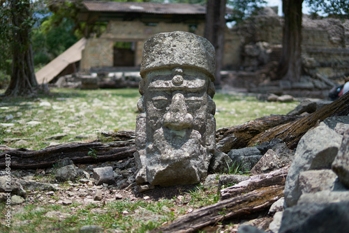 Old Mayan ruins in Copan, Honduras. photo