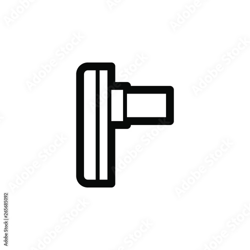 Spirometer vector border icon. This icon use for admin panels, website, interfaces, mobile 