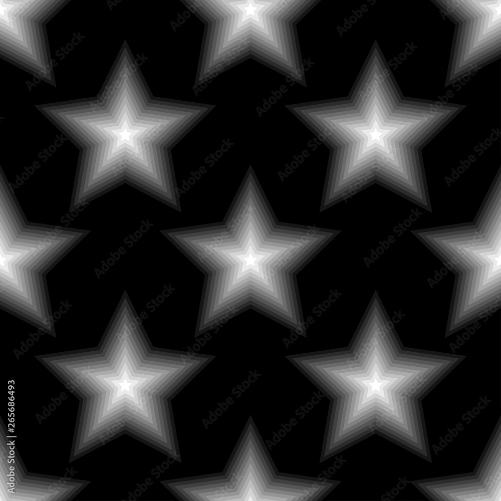 White stars on a black background. Vector drawing. Seamless pattern. texture. White stars on a black background. Vector drawing. Seamless pattern. texture.