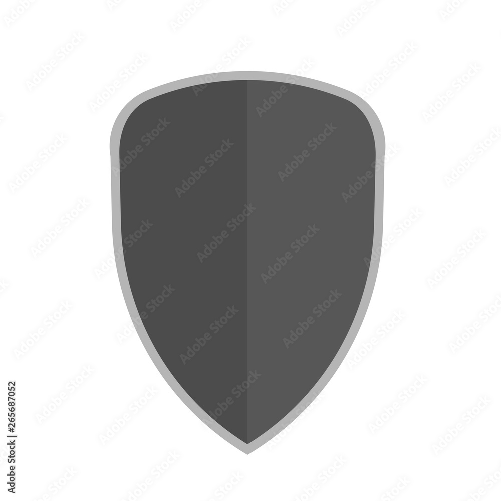 Shield vector flat illustration element icon. Security emblem protect guard. Shield vector flat illustration element icon. Security emblem protect guard.