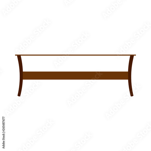 Coffe table beverage concept brown wooden closeup icon background. Vector dark desk interior cafe