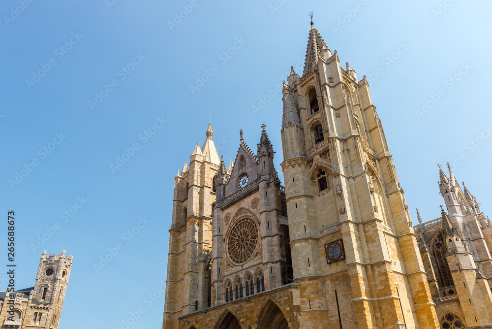 Gothic cathedral of Leon, Spain