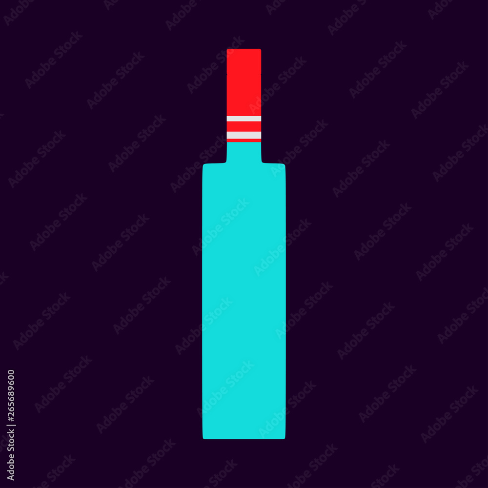 Vodka bottle liquid pub alcohol closeup vector symbol icon. Glass product drink shop Vodka bottle liquid pub alcohol closeup vector symbol icon. Glass product drink shop