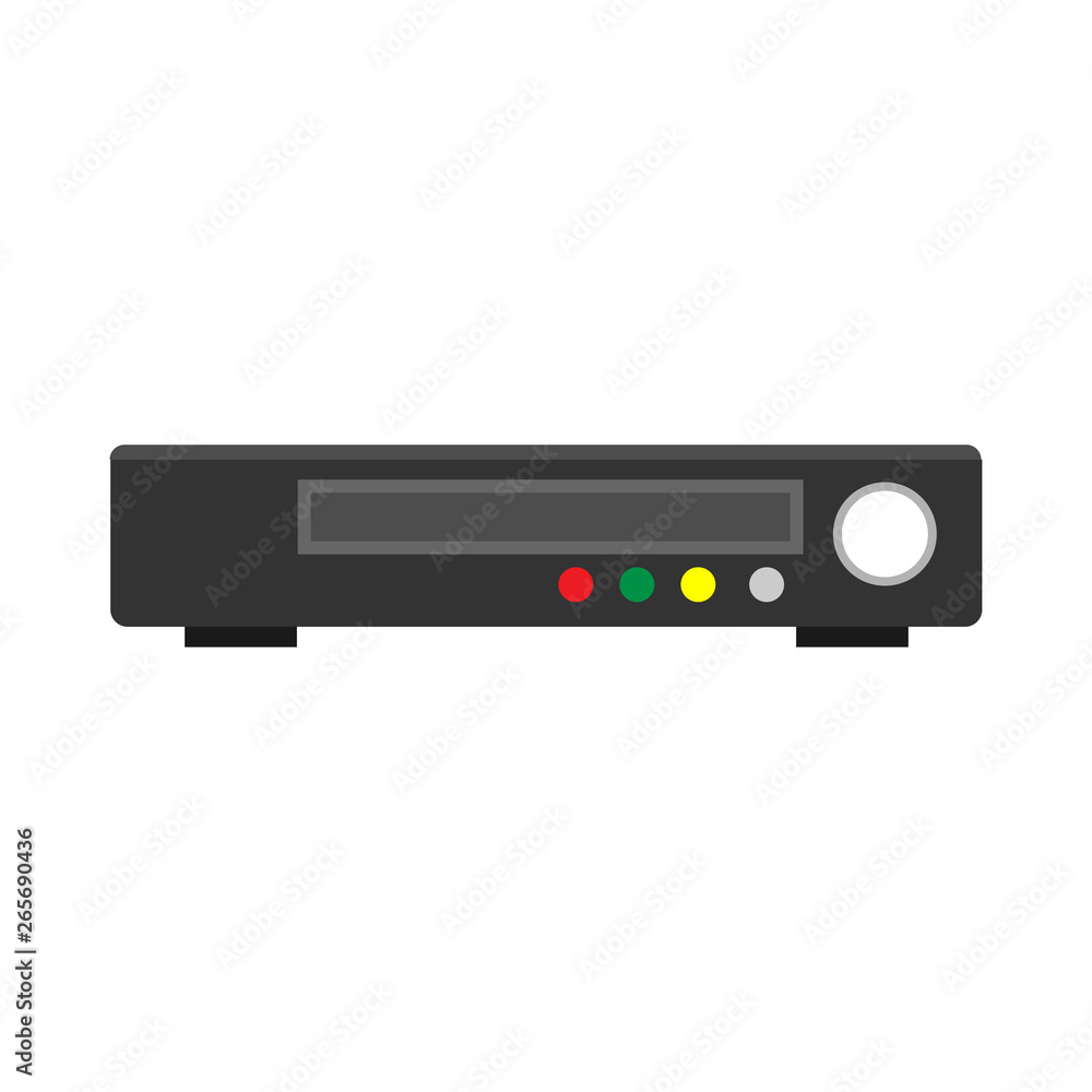 Audio player system equipment vector icon. Stereo studio device electronic music sign. Portable recorder Audio player system equipment vector icon. Stereo studio device electronic music sign. Portable recorder