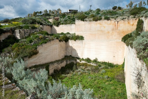 An old quarry, Monteleone Rocca Doria, Sardinia, Italy, Europe photo