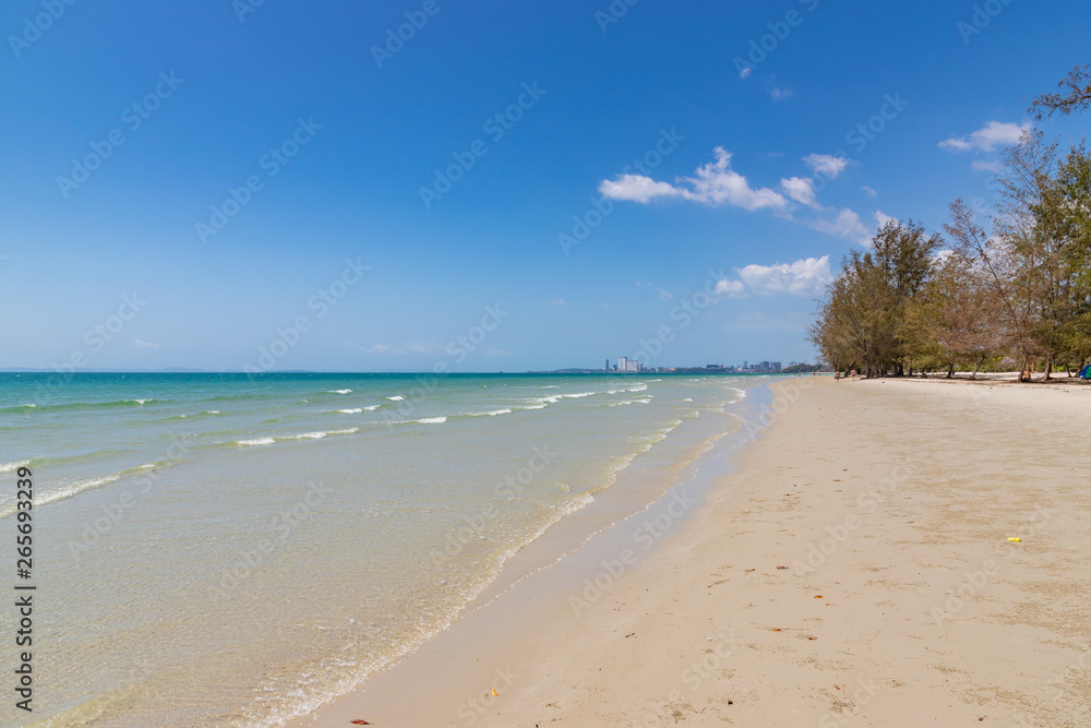 Tropical beach of Otres near Sihanokville in Cambodia