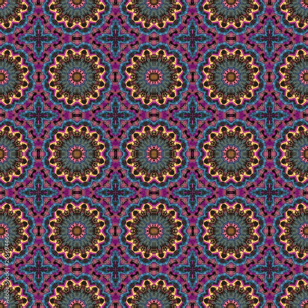 seamless wallpaper pattern with dark slate gray, indian red and cadet blue colors. can be used for cards, posters, banner or texture fasion design