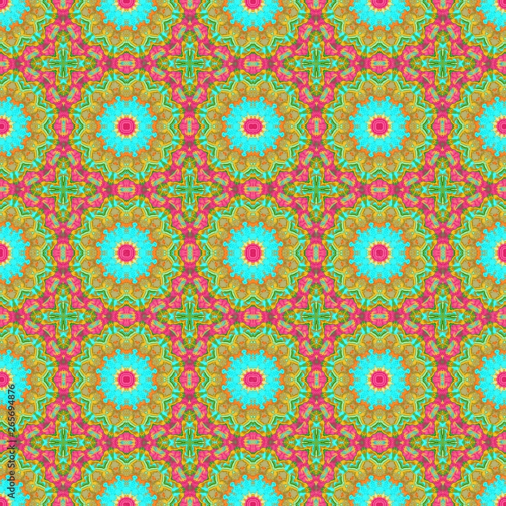 abstract peru, turquoise and medium violet red seamless pattern. can be used for wallpaper, poster, banner or texture design