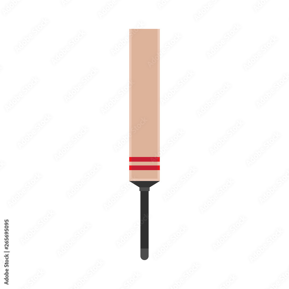 Cricket bat play field outdoor professional vector icon fun. Champion mania silhouette flat cartoon india sport club team Cricket bat play field outdoor professional vector icon fun. Champion mania silhouette flat cartoon india sport club team