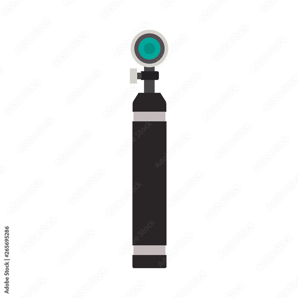 Medical otoscope tool vector icon ent ear. Doctor audiologist illustration first aid equipment hospital nstrument checkup Medical otoscope tool vector icon ent ear. Doctor audiologist illustration first aid equipment hospital nstrument checkup