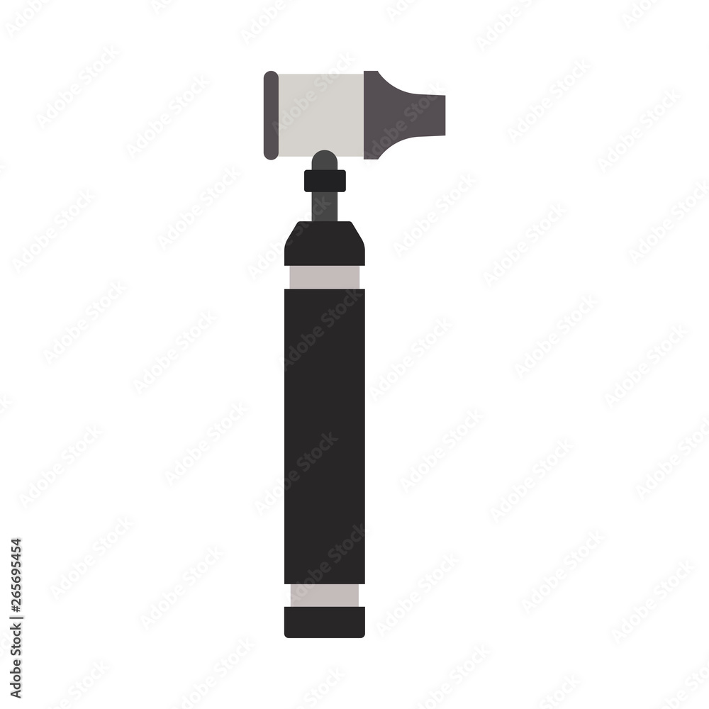 Medical otoscope tool vector icon ent ear. Doctor audiologist illustration first aid equipment hospital nstrument checkup Medical otoscope tool vector icon ent ear. Doctor audiologist illustration first aid equipment hospital nstrument checkup