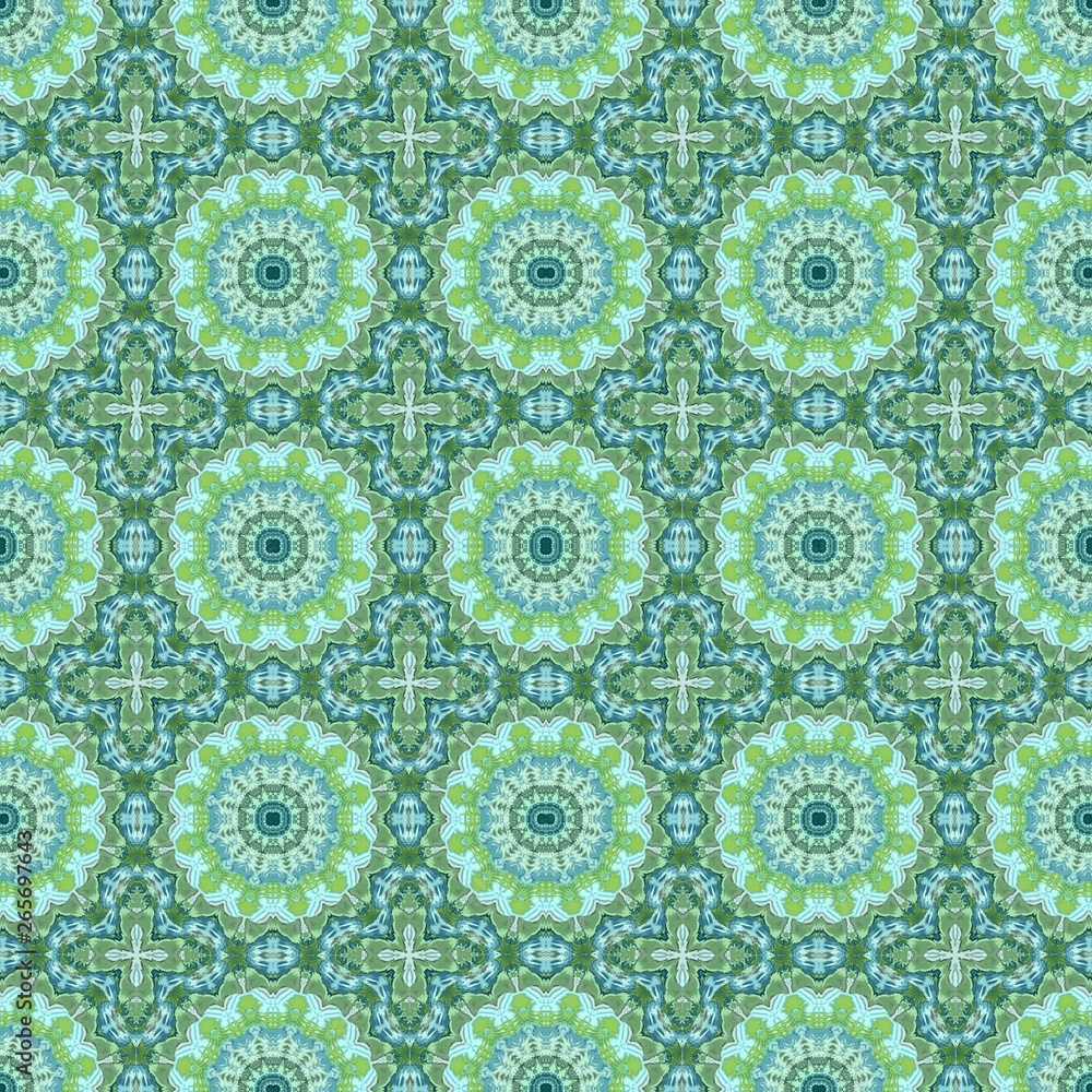 dark sea green, pale turquoise and dark olive green color pattern. abstract vintage decoration. graphic element for banner, cards, poster or creative fasion design