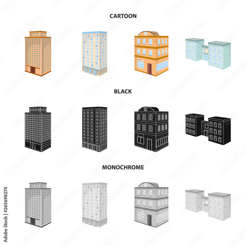 Vector design of construction and building logo. Set of construction and estate stock symbol for web. Vector design of construction and building logo. Set of construction and estate stock symbol for web.