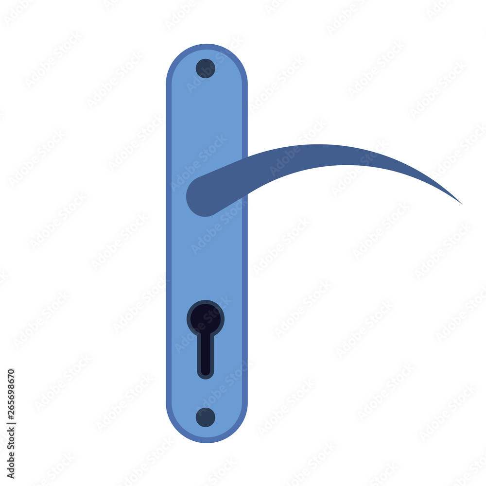 Handle door vector icon lock entrance house design. Isolated doorway interior home security room. Front element access Handle door vector icon lock entrance house design. Isolated doorway interior home security room. Front element access
